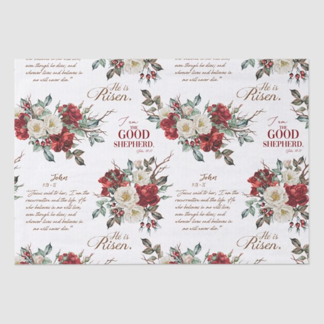 Papier Mousseline Il Est Ressuscité (Recto)