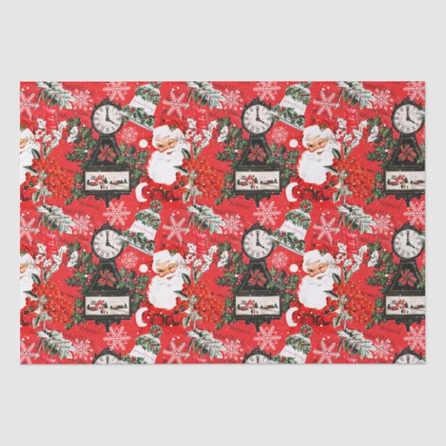 Papier Mousseline Il est temps pour Père Noël (Recto)