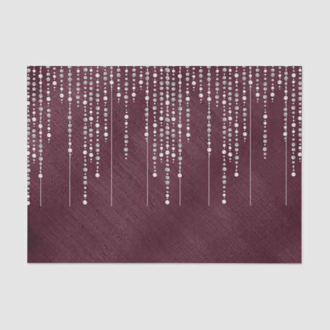 Papier Mousseline Il pleut des colliers de perles ! Papier Mousselin (Recto)