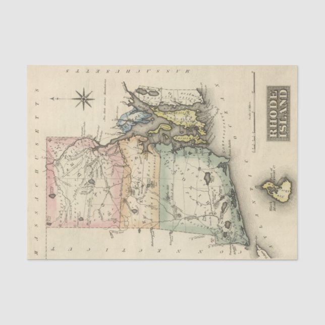 Papier Mousseline Île de Rhode (Recto)