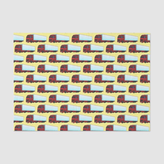 Papier Mousseline Illustration de camion roumain (Recto)
