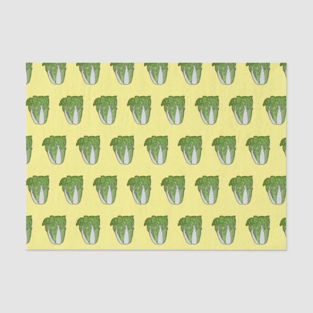 Papier Mousseline Illustration de chou chinois (Recto)