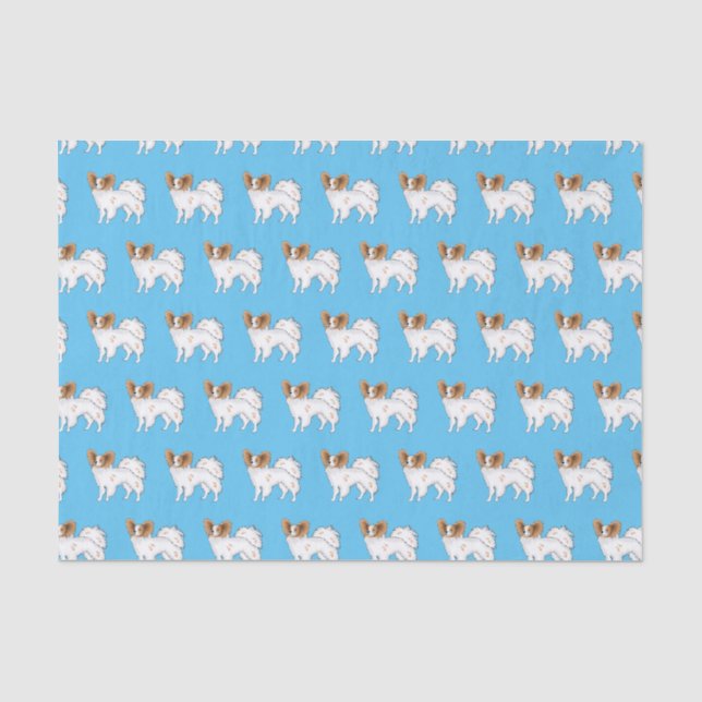 Papier Mousseline Illustration de dessin pour chien de Papillon (Recto)