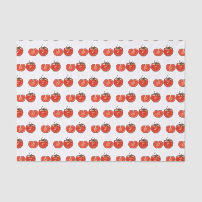 Papier Mousseline Illustration de dessin sur la tomate (Recto)