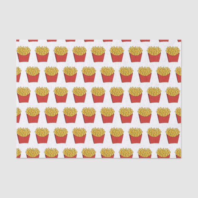 Papier Mousseline Illustration de frites (Recto)