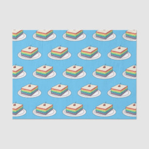 Papier Mousseline Illustration de gâteau arc-en-ciel