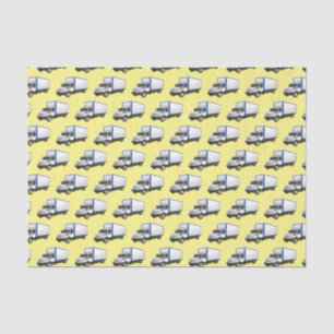 Papier Mousseline Illustration de la caricature du camion-boîte