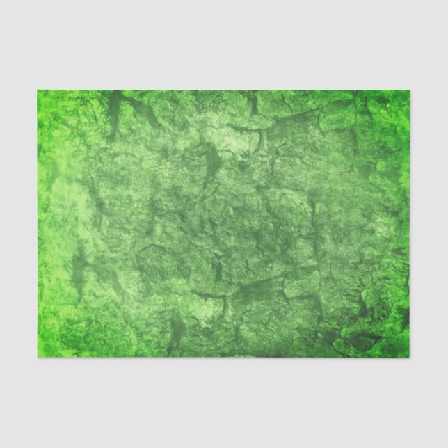 Papier Mousseline Illustration de la mousse verte terrestre (Recto)