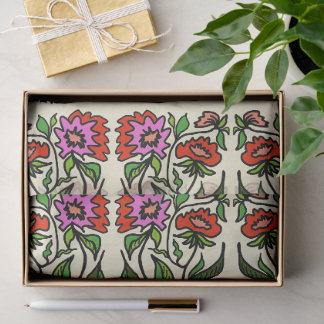 Papier Mousseline Illustration de la nature Art floral de jardin fou