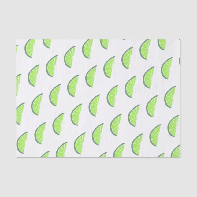 Papier Mousseline Illustration de la tranche de chaux d'été (Recto)
