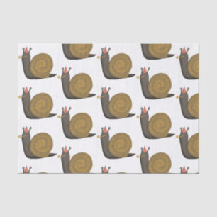 Papier Mousseline Illustration de l'escargot du parti