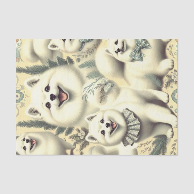Papier Mousseline Illustration de l'Esquimau rétro américain (Recto)
