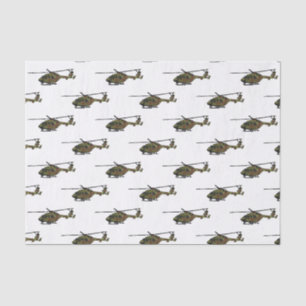 Papier Mousseline Illustration de l'hélicoptère de l'armée
