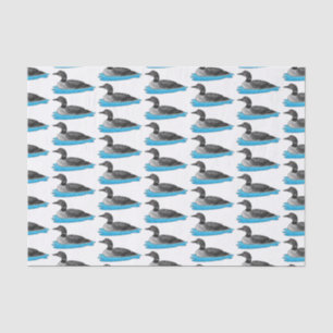 Papier Mousseline Illustration de Loon bird