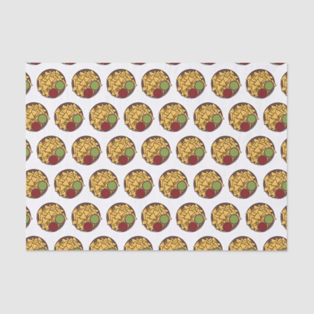 Papier Mousseline Illustration de Nachos (Recto)