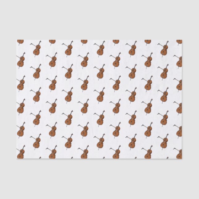 Papier Mousseline Illustration de violoncelle (Recto)
