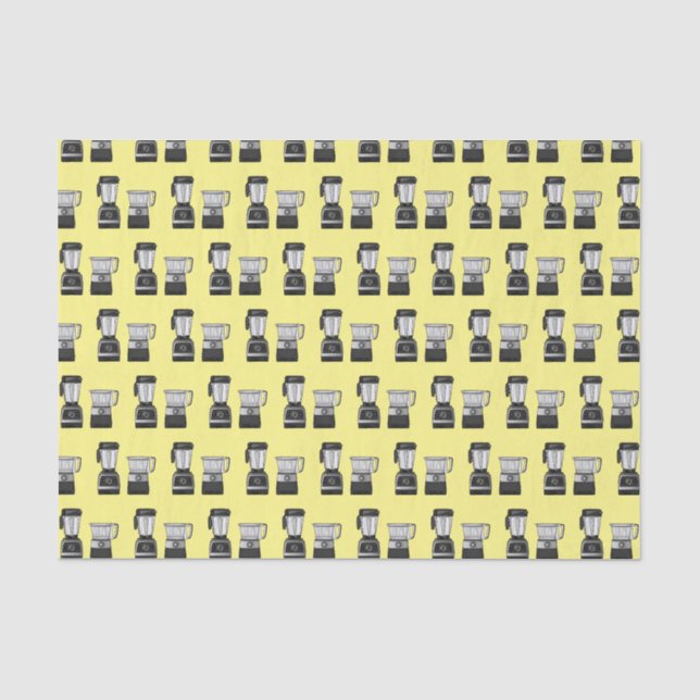 Papier Mousseline Illustration du processeur et du mixeur alimentair (Recto)