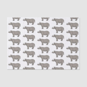 Papier Mousseline Illustration du rhinocéros de Javan