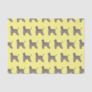 Papier Mousseline Illustration d'un chien hound afghan