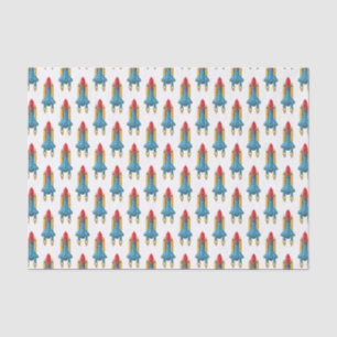 Papier Mousseline Illustration d'un vaisseau de fusées