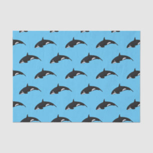 Papier Mousseline Illustration d'une baleine tueuse