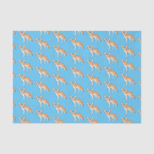 Papier Mousseline Illustration Fennec fox (Recto)