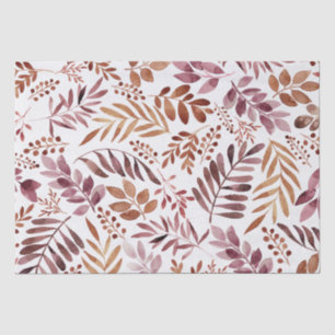 Papier Mousseline Illustration Feuille colorée de l'aquarelle automn