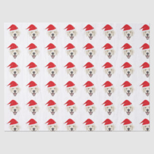 Papier Mousseline Illustration golden retriever avec chapeau de Père
