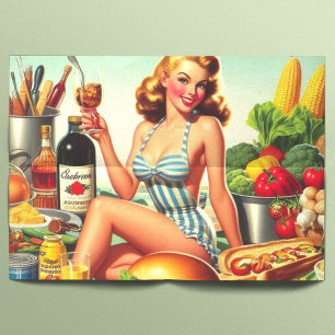 Papier Mousseline Illustration vintage de l'enrobage alimentaire