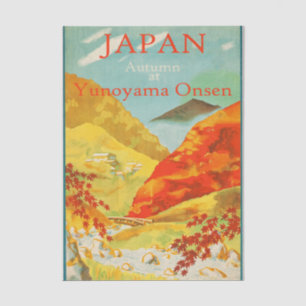 Papier Mousseline Illustration vintage voyage Japon