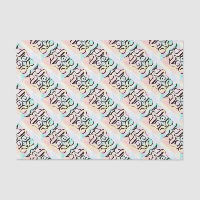 Papier Mousseline illustrations de couleurs (Recto)