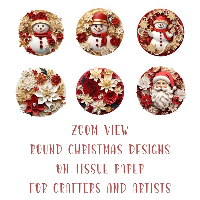 Papier Mousseline Image de Noël do-it-yourself Découpage (Créateur téléchargé)