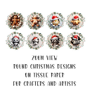 Papier Mousseline Image de Noël do-it-yourself Découpage