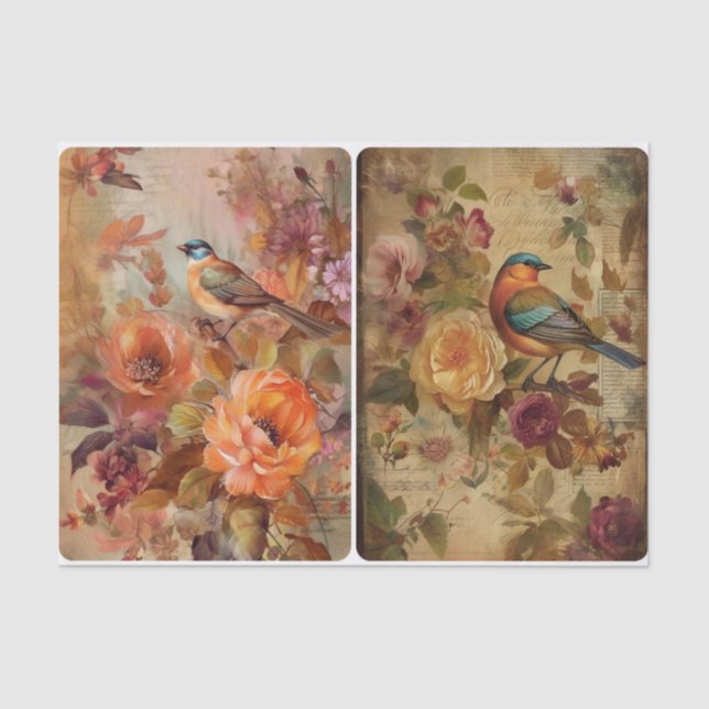 Papier Mousseline Imaginaire d'automne (Recto)