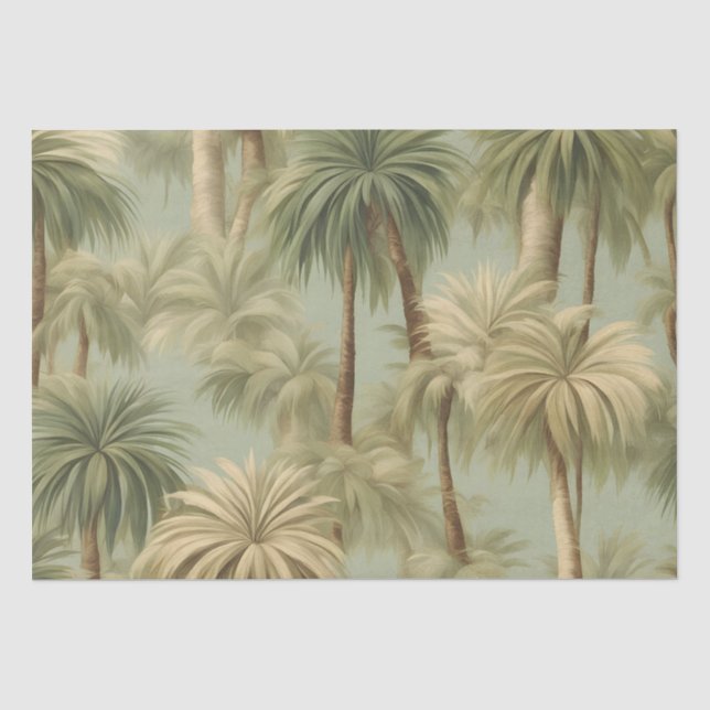 Papier Mousseline Imaginaire Palm Safari (Recto)