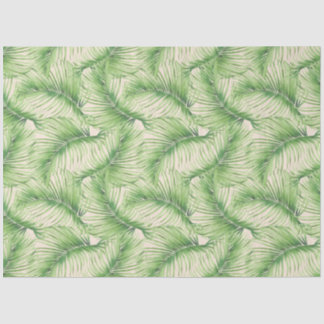 Papier Mousseline Impression d'animaux tropicaux et série de verdure