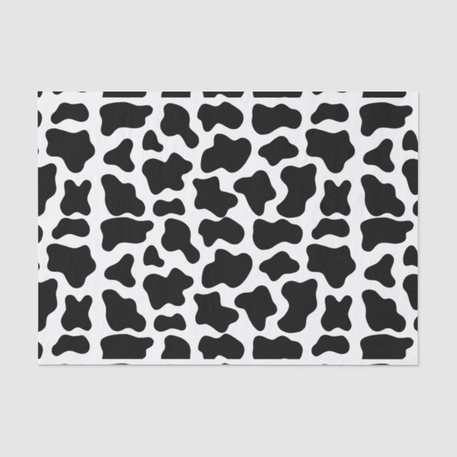 Papier Mousseline Impression de la vache (Recto)