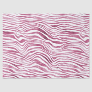 Papier Mousseline Impression Glam Pink Zebra