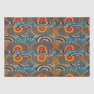 Papier Mousseline Impression Motif Afrocentrique