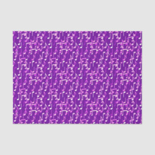 Papier Mousseline Impression musicale - violet violet, multi