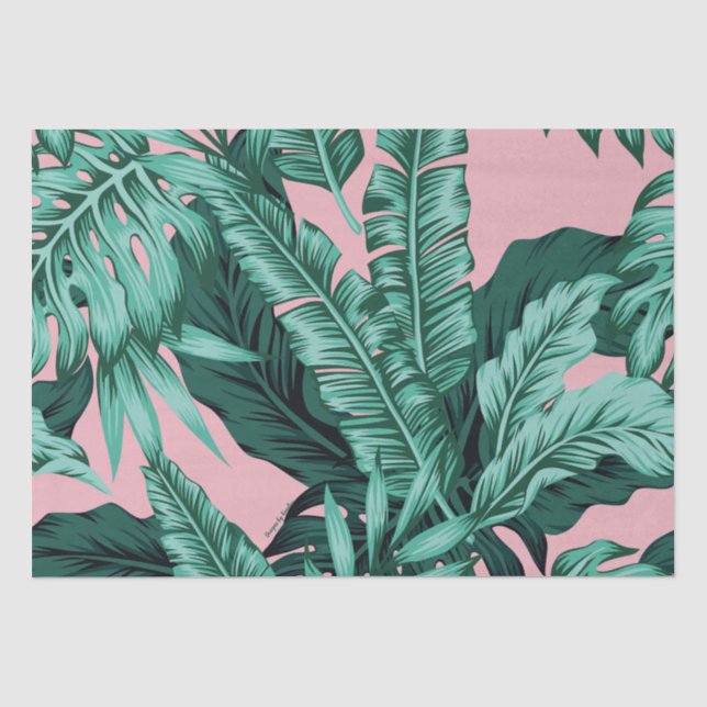 Papier Mousseline Impression Palm (Recto)