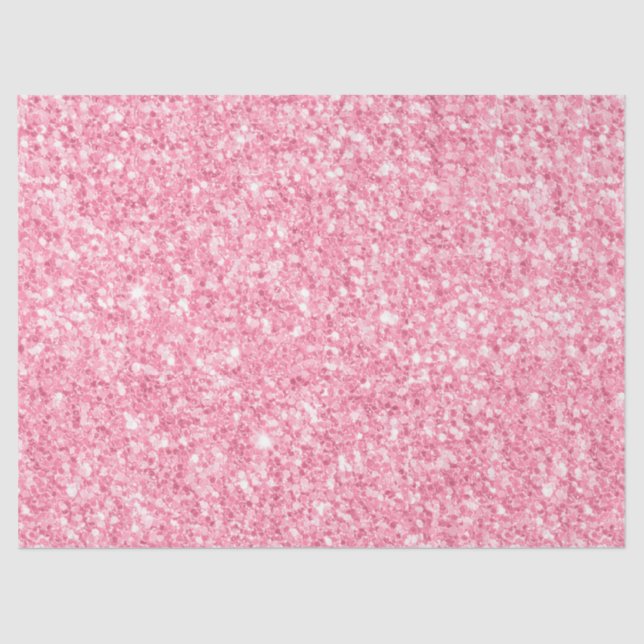 Papier Mousseline Impression Parties scintillant rose (Recto)