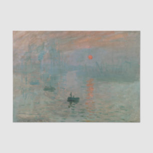 Papier Mousseline Impression Soleil levant de Claude Monet
