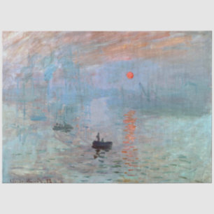 Papier Mousseline Impression, Sunrise, Claude Monet, 1872