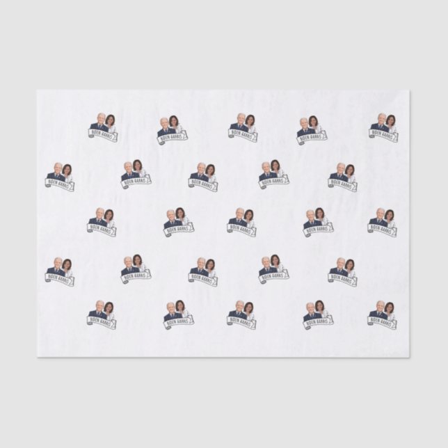 Papier Mousseline Inauguration de Biden Harris (Recto)