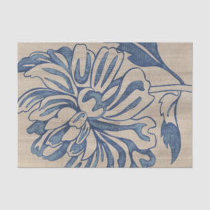 Papier Mousseline Indigo Mum