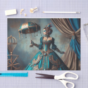 Papier Mousseline Interprète de cirque Steampunk Vintage dame victor