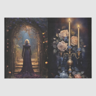 Papier Mousseline intrigant Imaginaire Florales gothiques Découpage