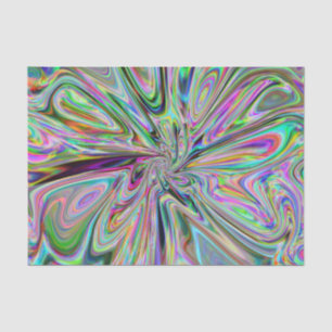 Papier Mousseline Iridescente Chrome 12