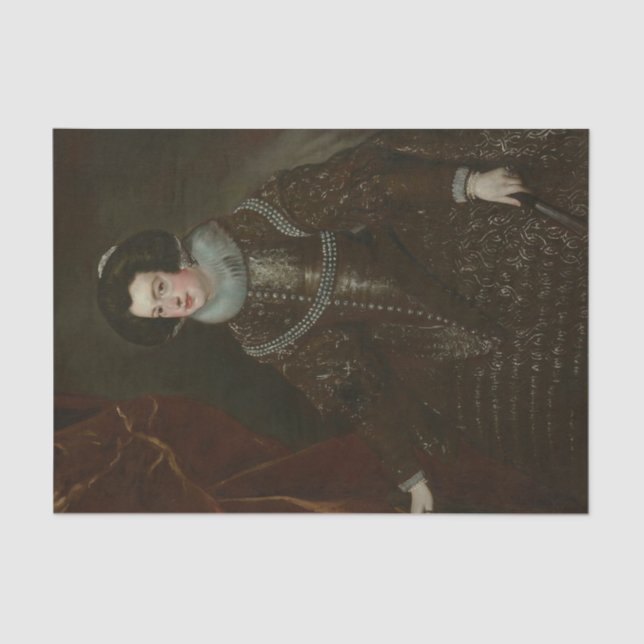 Papier Mousseline Isabelle de Bourbon, Épouse de Philippe IV d'Espag (Recto)